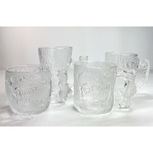 one complete set of 90’s Flintstones, RocDonalds, for McDonalds, glass mugs